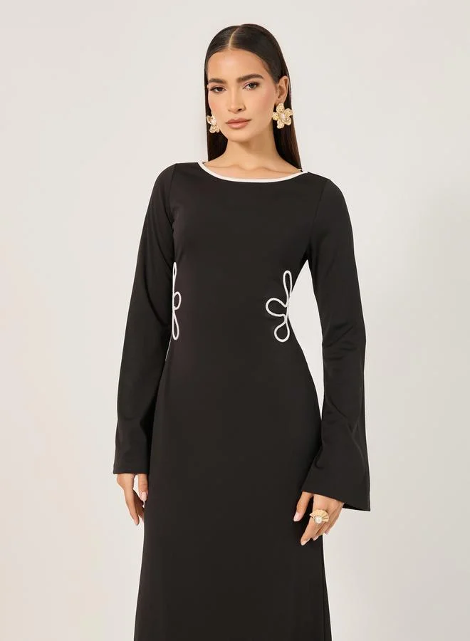 Styli Floral Detail Dress