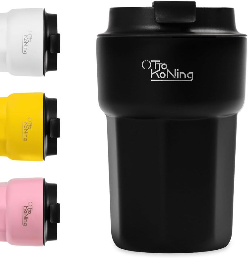 Otto Koning Thermal Mug 350 ml, Coffee Mug to Go with Leak-proof Lid, Reusable Coffee Cups for Travel, Stainless Steel Coffee Cup for Hot and Cold Coffee Water and Tea - Image 1