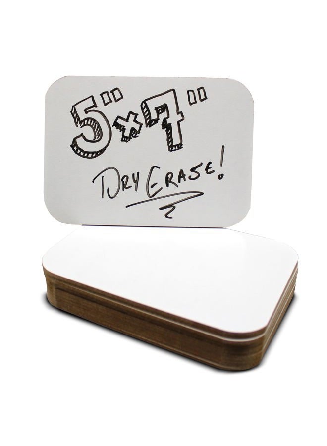 Flipside Products 5 x 7 Dry Erase Board Bulk Class Pack of 24 - Image 2