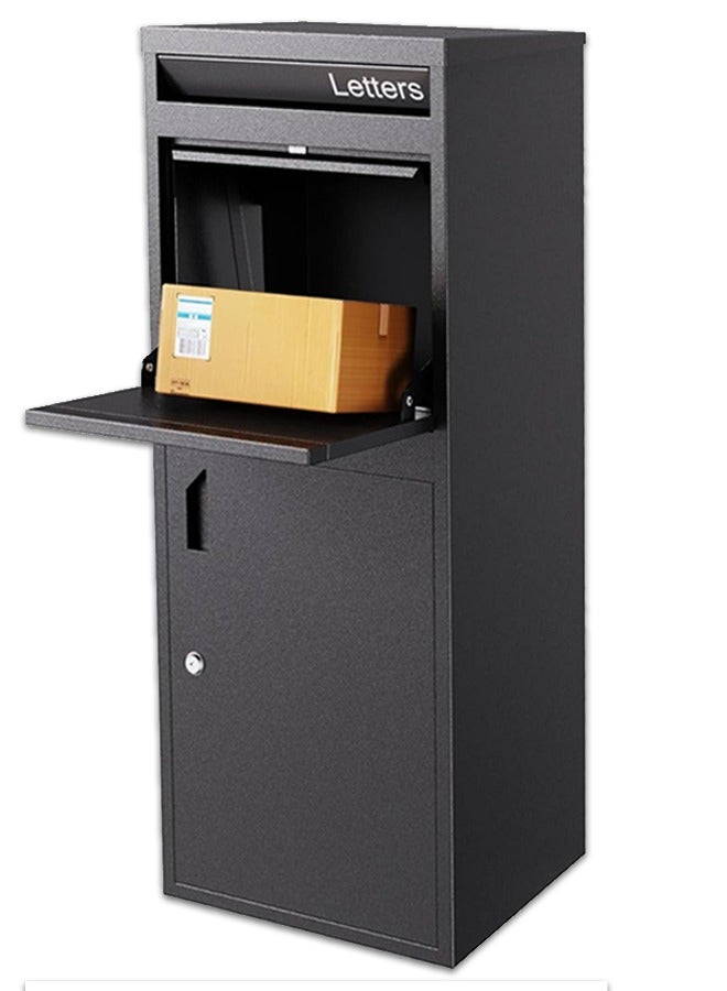 Secure Mailing Box - Theft and Weather Resistant with Front and Back Door for Easy Pickup - Image 1