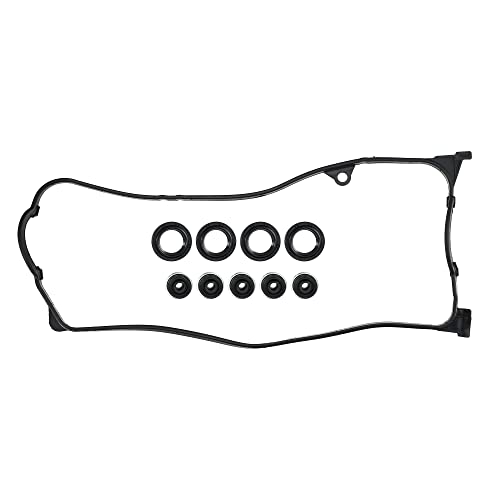 X AUTOHAUX 1 Set Valve Cover Gasket Set VS50606R for Honda Civic DX LX V-TEC 1.7L 1668CC L4 SOHC (16 VALVE) ENG CODE D17A1 2001-2005 - Image 1
