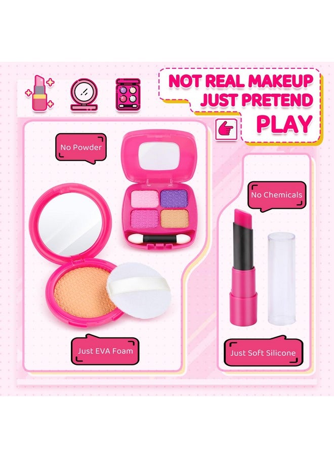 INNOCHEER - Little Girls Purse Kids Toy Purse With Pretend Makeup Play Purse For Little Girls Pretend Play Toddler Purse Birthday Christmas Princess Gifts Toys For Girls 2 3 4 5 6 7 8 Year Old - Image 1