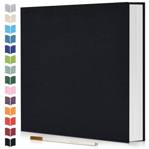 Artfeel Photo Album Self Adhesive Scrapbook,Large Photo Book for 4x6,5x7,8x10 Pictures,DIY Album for Baby Wedding Family Travel Birthday,with Metallic Pen and Scraper - Image 1