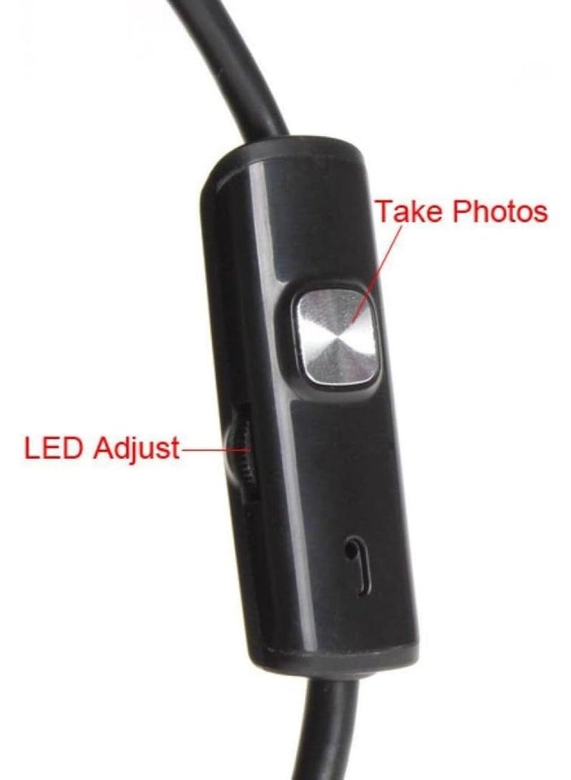 M.A&F's 7mm Endoscope Waterproof Borescope Inspection Camera 6 LED For Andorid Phone 10M - Image 5