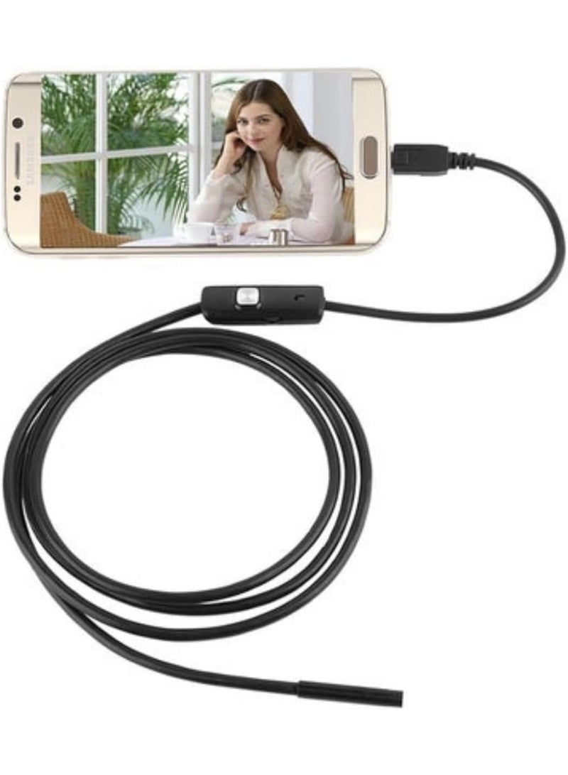 M.A&F's 7mm Endoscope Waterproof Borescope Inspection Camera 6 LED For Andorid Phone 10M - Image 1