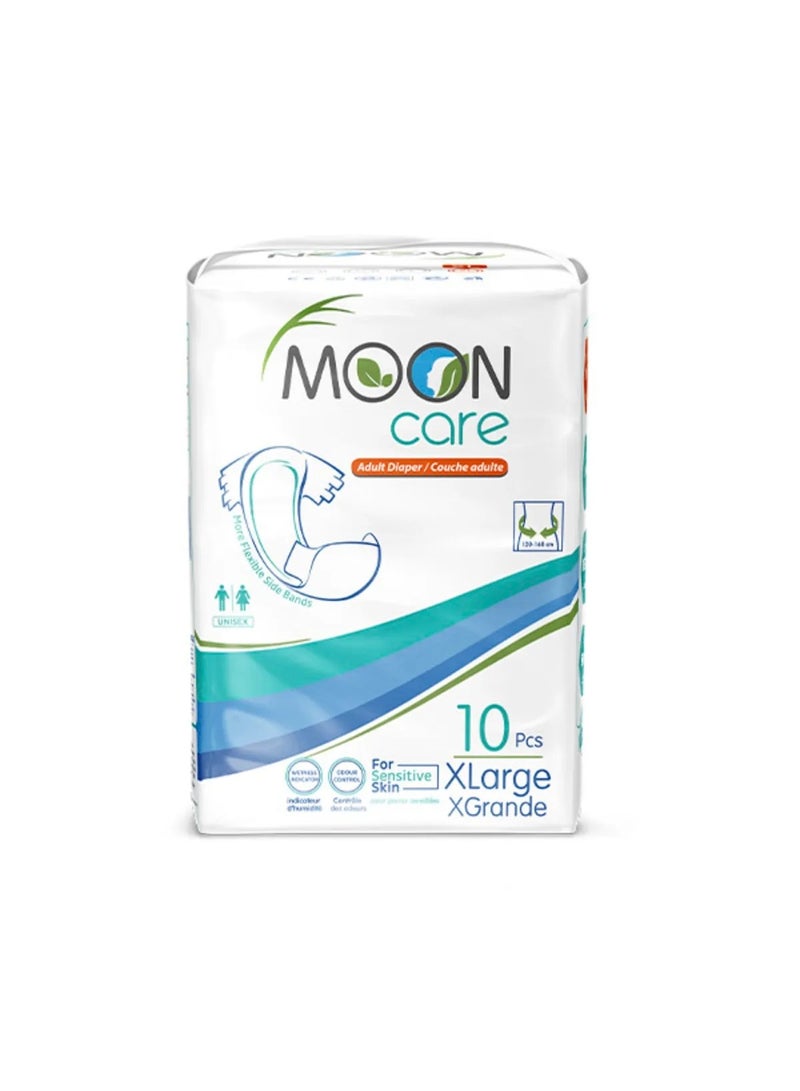 MOON Care Adult Patient Diaper with Waistband I- Xlarge - 10 Pieces  - Image 1