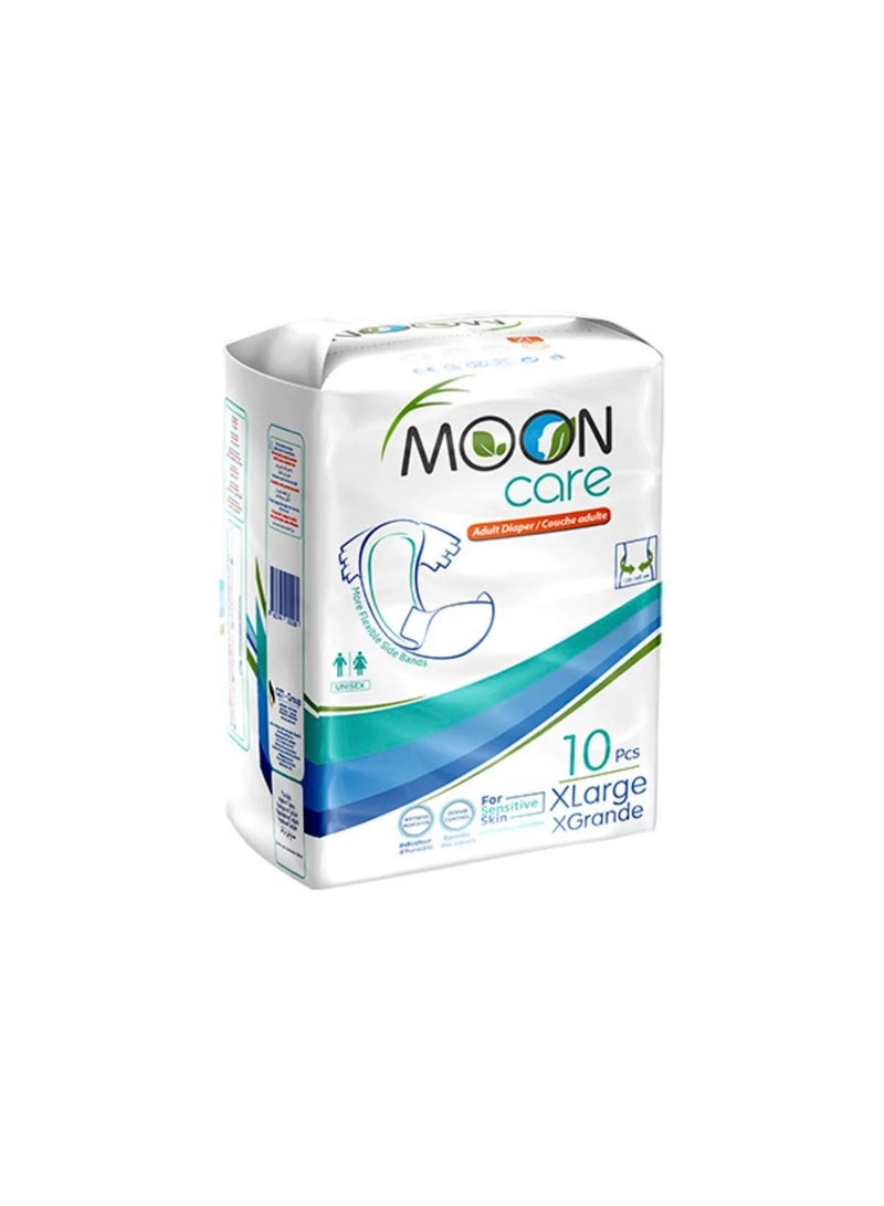 MOON Care Adult Patient Diaper with Waistband I- Xlarge - 10 Pieces  - Image 2