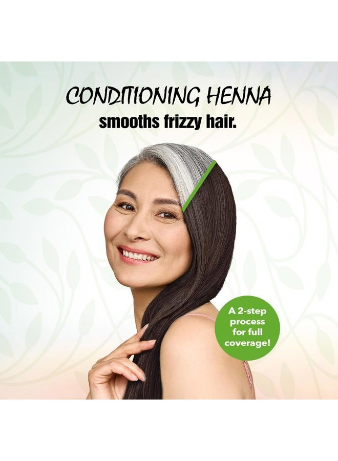 Light Mountain Henna Hair Color & Conditioner, Color the Gray - Black Hair Dye for Men/Women, Chemical-Free Semi-Permanent Hair Color for White, Gray, Blonde, or Highlighted Hair, 7 Oz - Image 4