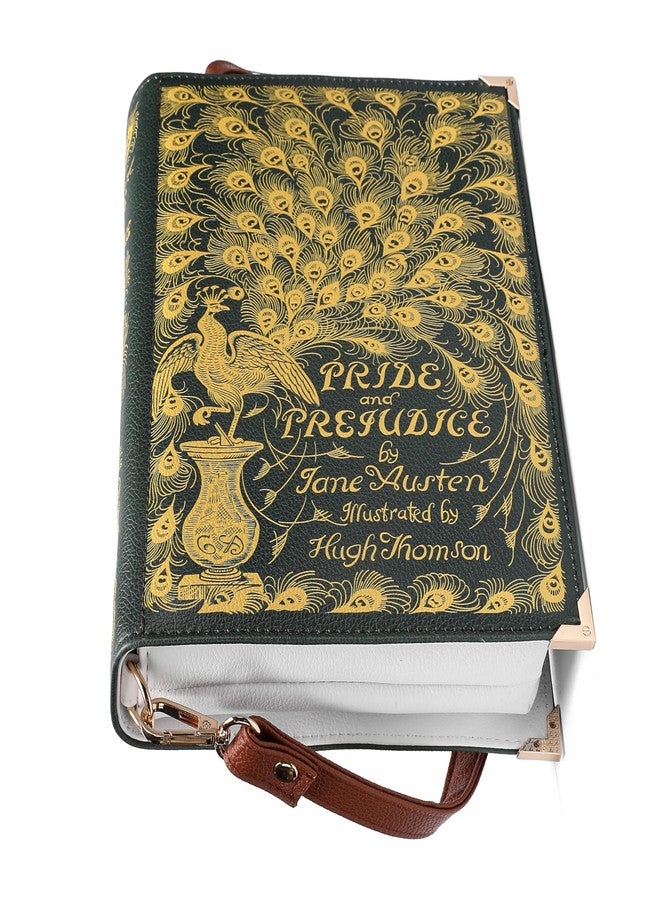 ASVP Shop Pride and Prejudice Cross-Body Shoulder Bag - Perfect for Book Lovers | Book Purse Clutch | Bookish Gift for Her | Jane Austen Valentine’s Day Present, Green, Large - Image 3