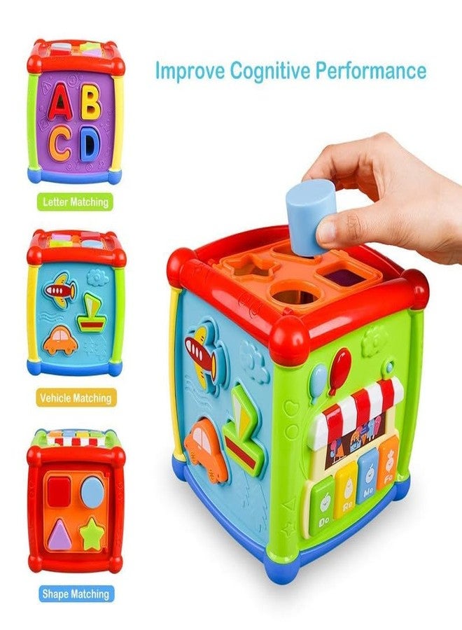 BELLABOTA Kids 6 in 1 Multipurpose Activity Play Center Colorful and Attractive Musical Activity Cube Toy for Kids (Multicolor) - Image 5