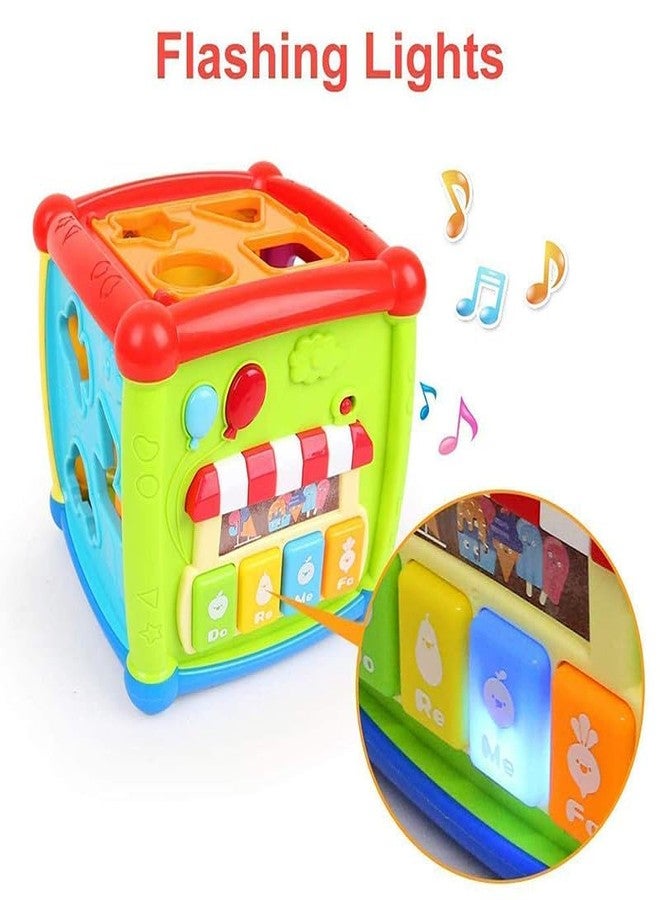 BELLABOTA Kids 6 in 1 Multipurpose Activity Play Center Colorful and Attractive Musical Activity Cube Toy for Kids (Multicolor) - Image 3