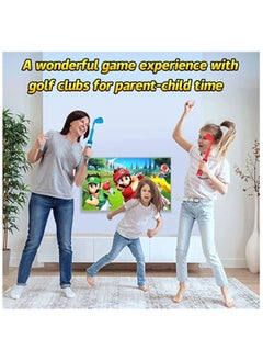 SYOSI مقبض تحكم لألعاب الجولف، لـ Mario Golf، مغطى واقي متوافق مع أجهزة Joy-con لنينتندو سويتش، لعبة الجولف لـ Mario Golf Super Rush، ملحق لمقبض التحكم مع حزام معصم.  - Image 5