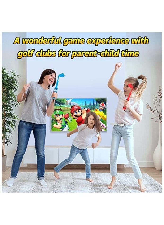 SYOSI - Golf Clubs Controller Grip, for Mario Golf Protective Cover, Compatible with Nintendo Switch Joy-con, Switch Golf Game for Mario Golf Super Rush, Controller Handle Accessories with Wrist Strap - Image 1
