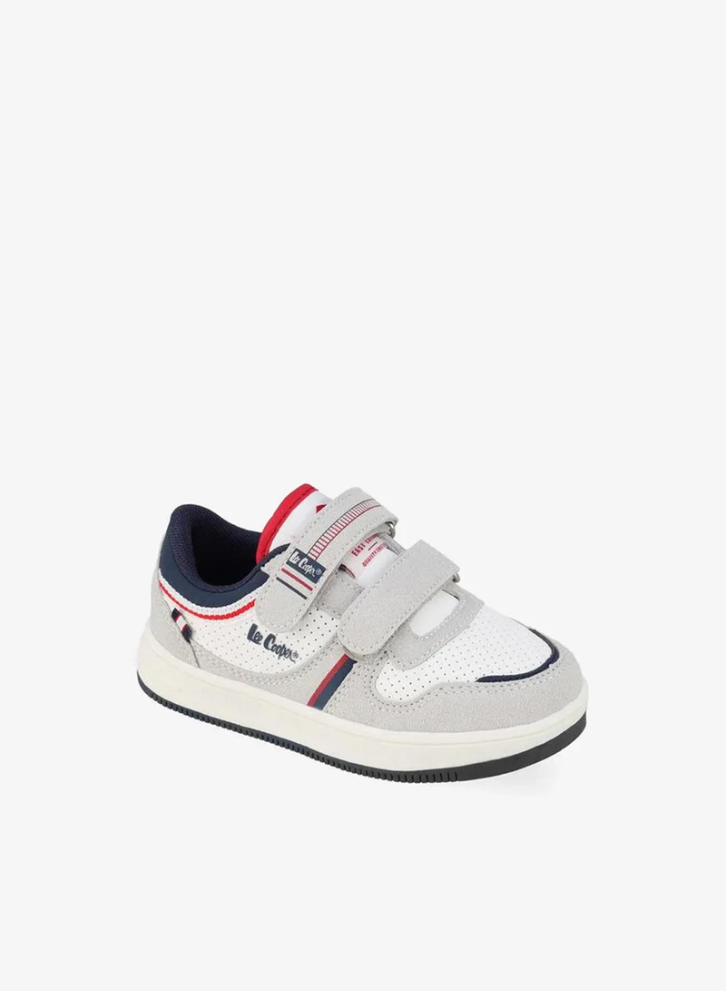 لي كوبر Boys Hook & Loop Ankle School Sneakers
