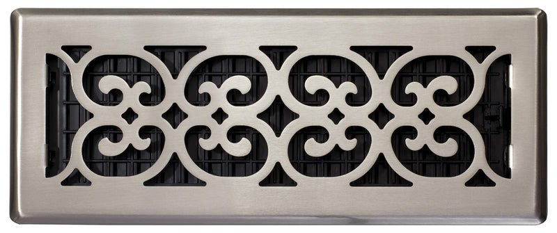 Decor Grates SPH412-NKL Floor Register, 4x12, Brushed Nickel Finish - Image 3