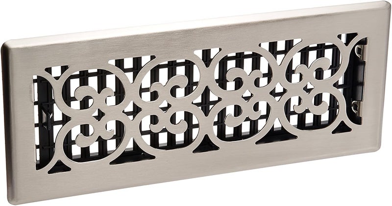 Decor Grates SPH412-NKL Floor Register, 4x12, Brushed Nickel Finish - Image 2