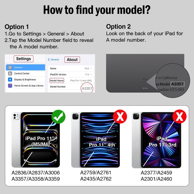 Antbox for iPad Pro 11 Inch Case M5 2025/M4 2024, Premium Vegan Leather, Supports Pencil Pro and Pencil (USB-C), Auto Sleep/Wake Function, Built-in Pencil Holder (Tan) - Image 5