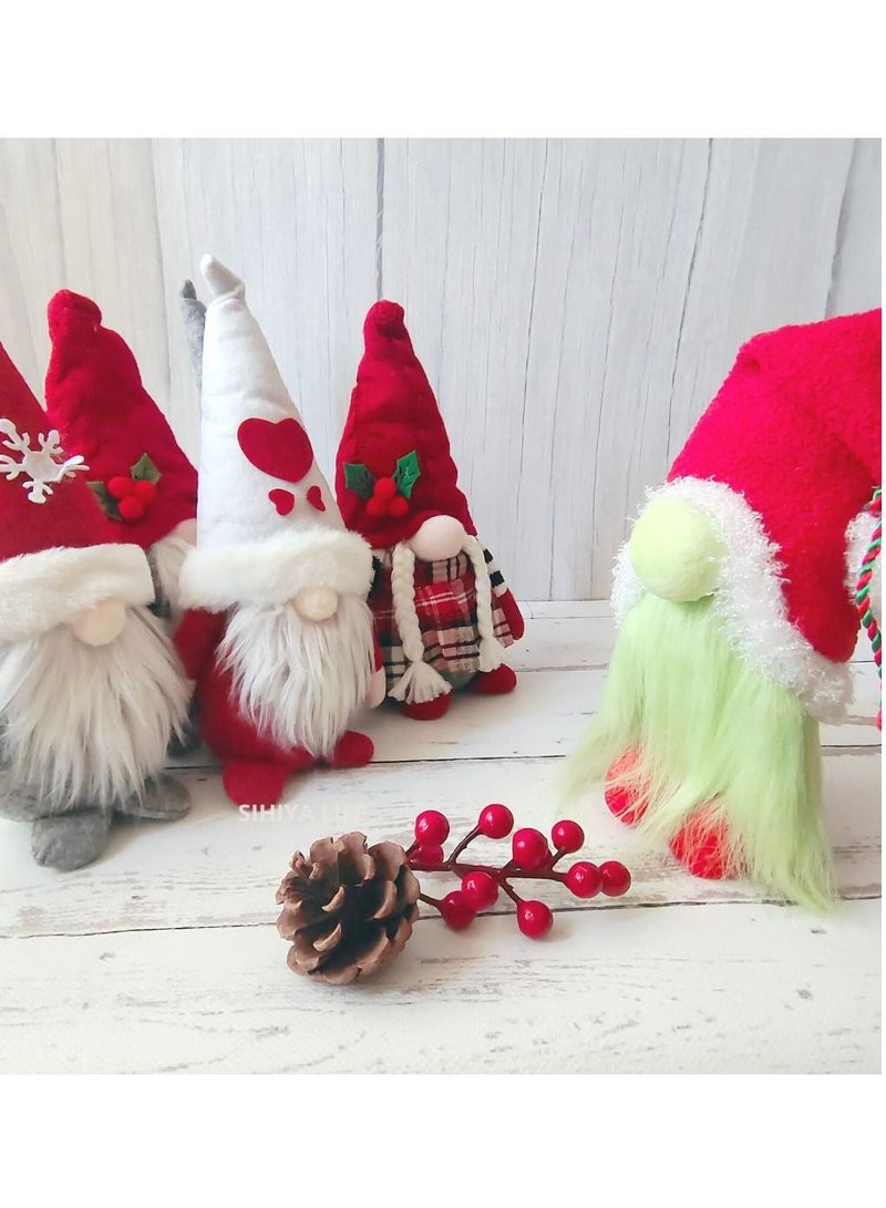 شينا لايف عيد الميلاد غرينش | تماثيل جونك مجهولي الهوية | دمى عيد الميلاد، الحلي | للغطاء، الطاولة، ديكورات المنزل، الحفلات، الأحداث، الدمية القطيفة | الإهداء - Image 5