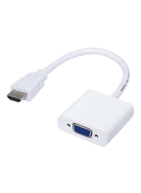HDMI to VGA Cable Adapter – High-Quality HDMI to VGA Conversion for Laptops, PCs, Projectors, TVs, and Monitors – Seamless HD Video Output, Plug-and-Play Setup, Portable and Compact Design