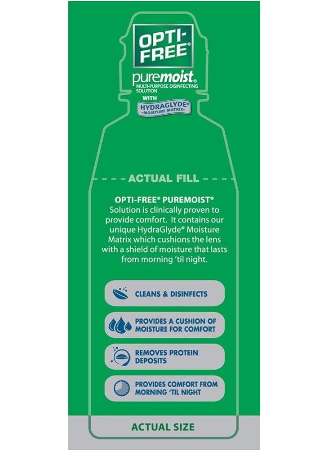 Opti-Free ALCON Opti-free Puremoist Multi-Purpose Disinfecting Solution, 4 Oz  - Image 5
