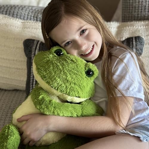 MaoGoLan Big Stuffed Frog 24 inch Giant Cute Frog Stuffed Animal for Teens Green Plush Toy for Girls Large Toad Plush Toy for Kids Birthday Gifts Themed Party Decor - Image 5