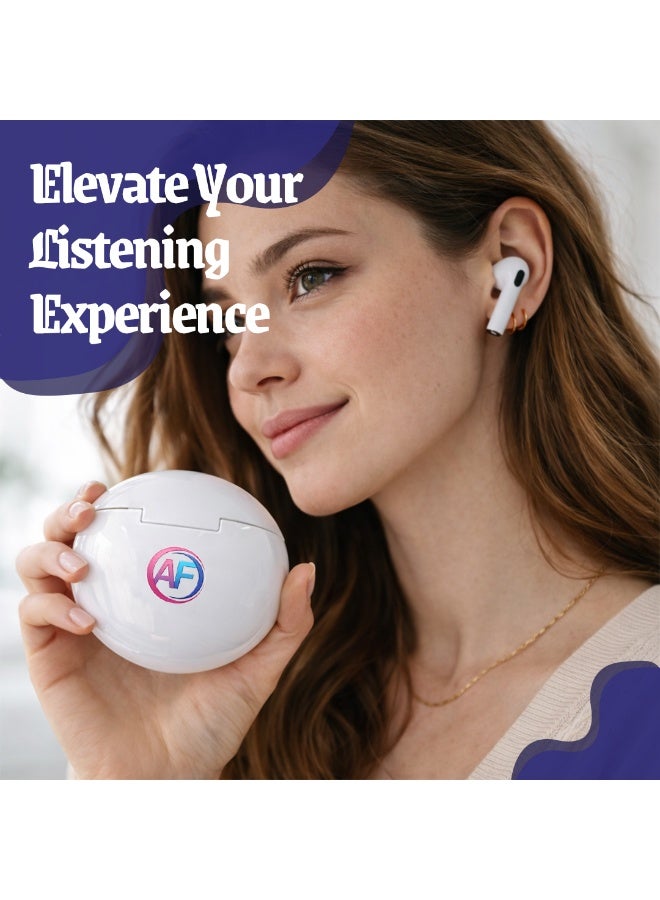 AFRIDIAN Wireless Bluetooth Earbuds with LED Display, Hi-Fi Stereo Sound, Noise Reduction Mic, Touch Control, Fast Charging TWS Earphones for iPhone & Android - Image 5