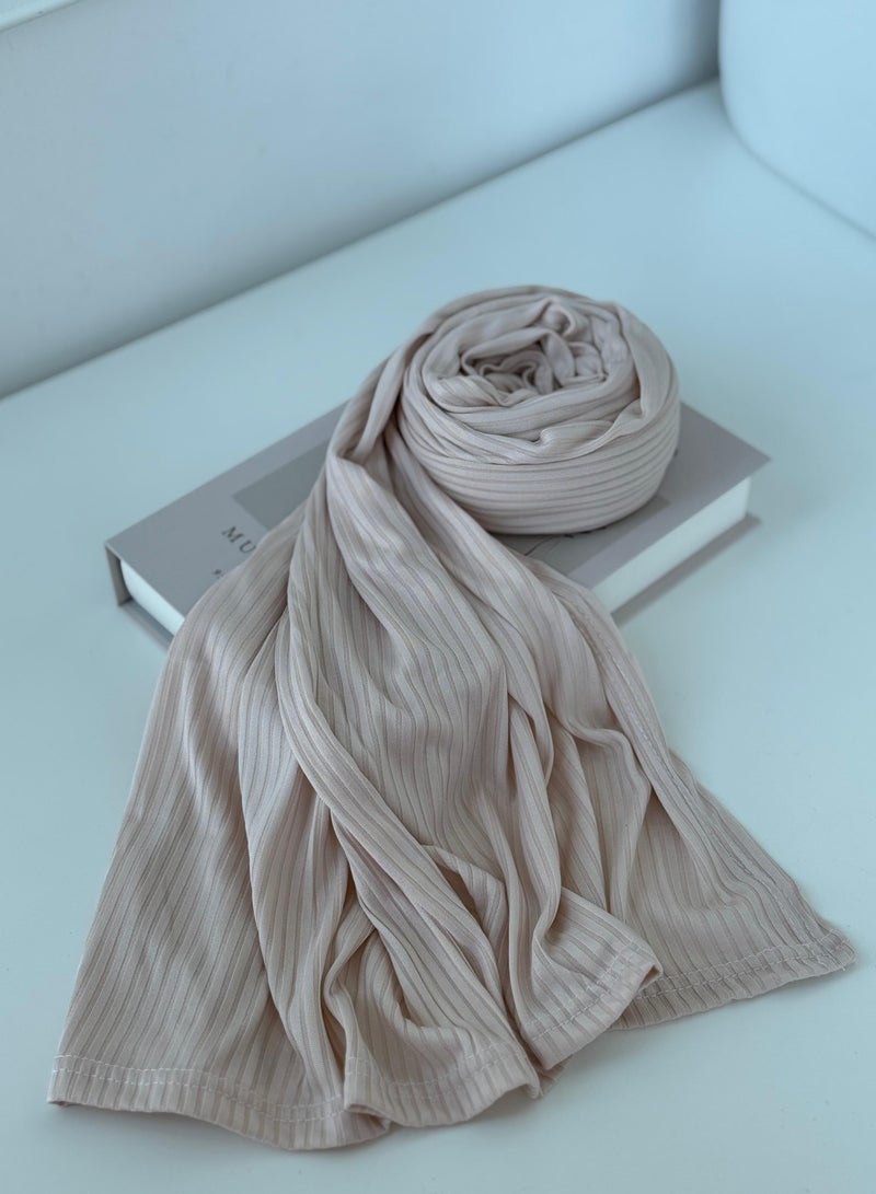 cotton striped shawl hijab