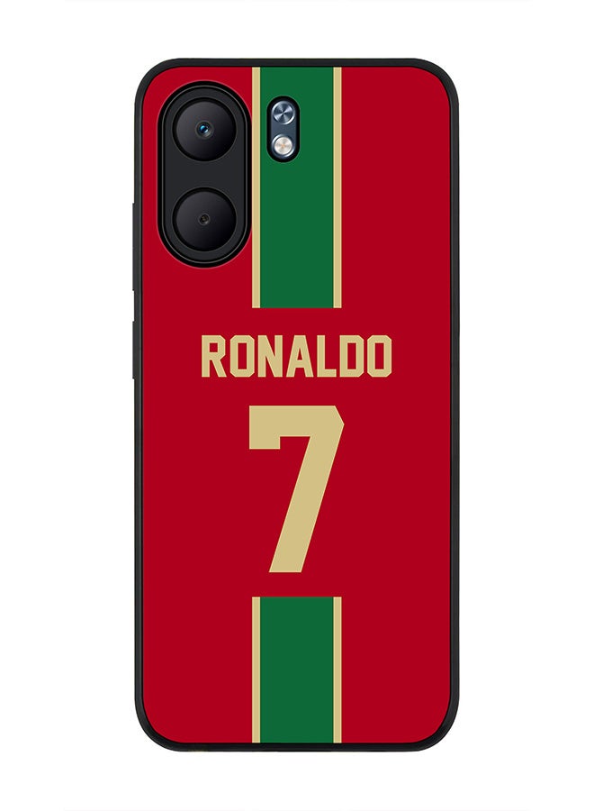 Stylizedd For Oppo A5x 5G / A5x 4G Case,Slim fit Camera Protection, Shockproof Thin Phone cover  - Football - Portugal,  Ronaldo