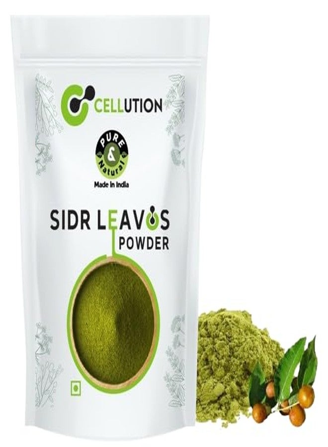 CELLUTION Sidr Leaves Powder - 300gm Beri Ka Patta Powder | Natural Deep Cleansing & Conditioning Herb for Hair Care | Traditional Herbal Cleanser |Plant-based Source of Mucilages and Saponins (300 Grams) - Image 1