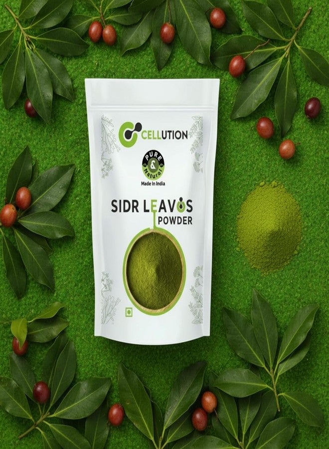CELLUTION Sidr Leaves Powder - 300gm Beri Ka Patta Powder | Natural Deep Cleansing & Conditioning Herb for Hair Care | Traditional Herbal Cleanser |Plant-based Source of Mucilages and Saponins (300 Grams) - Image 3
