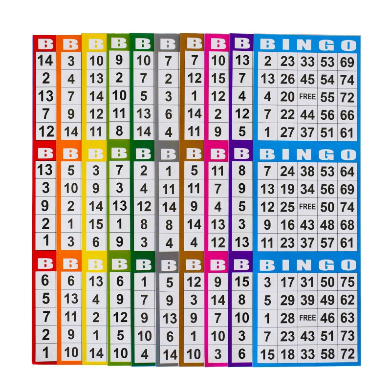 SEETOOOGAMES Bingo Paper Game Cards 3 Card 100 Books of 10 Sheets - Image 2