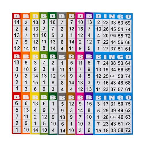 SEETOOOGAMES Bingo Paper Game Cards 3 Card 100 Books of 10 Sheets - Image 1