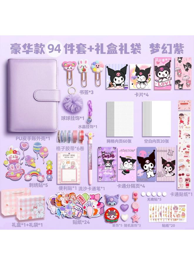 Bluejw Hand Account Gift Box Internet Celebrity Account Book Loose-leaf Removable Cute Girl Pink Large Large Capacity Suit Girl's Hair - Image 1