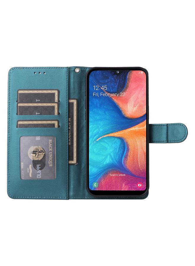 اس-توب جراب لهاتف Samsung Galaxy A20e مصنوع من الجلد بتصميم شبكي ماسي - Image 4