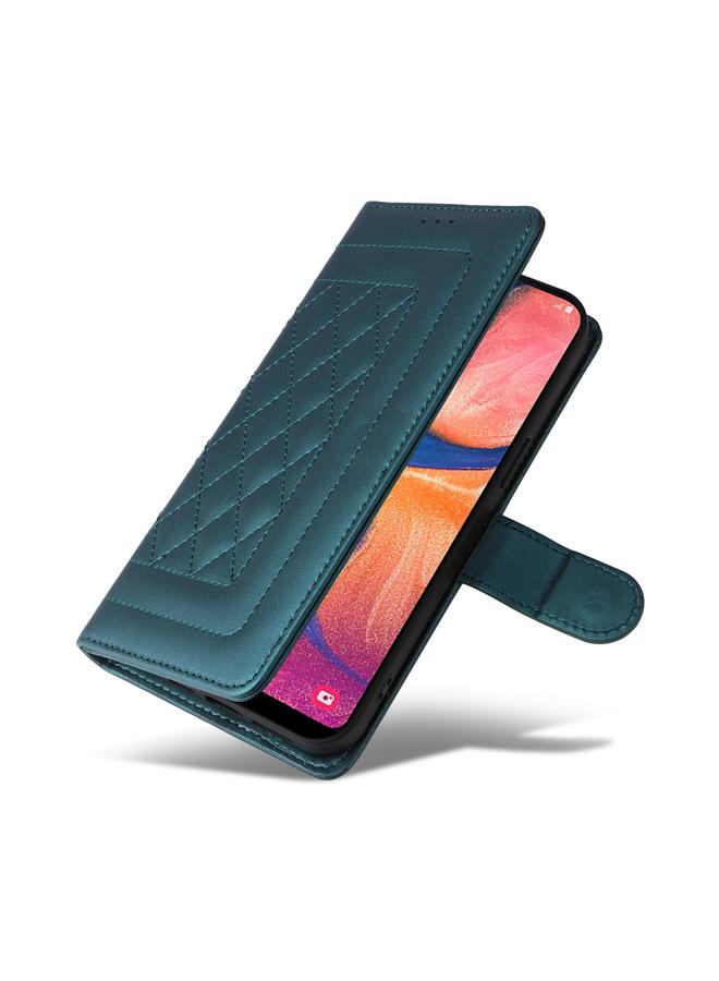 اس-توب جراب لهاتف Samsung Galaxy A20e مصنوع من الجلد بتصميم شبكي ماسي - Image 5