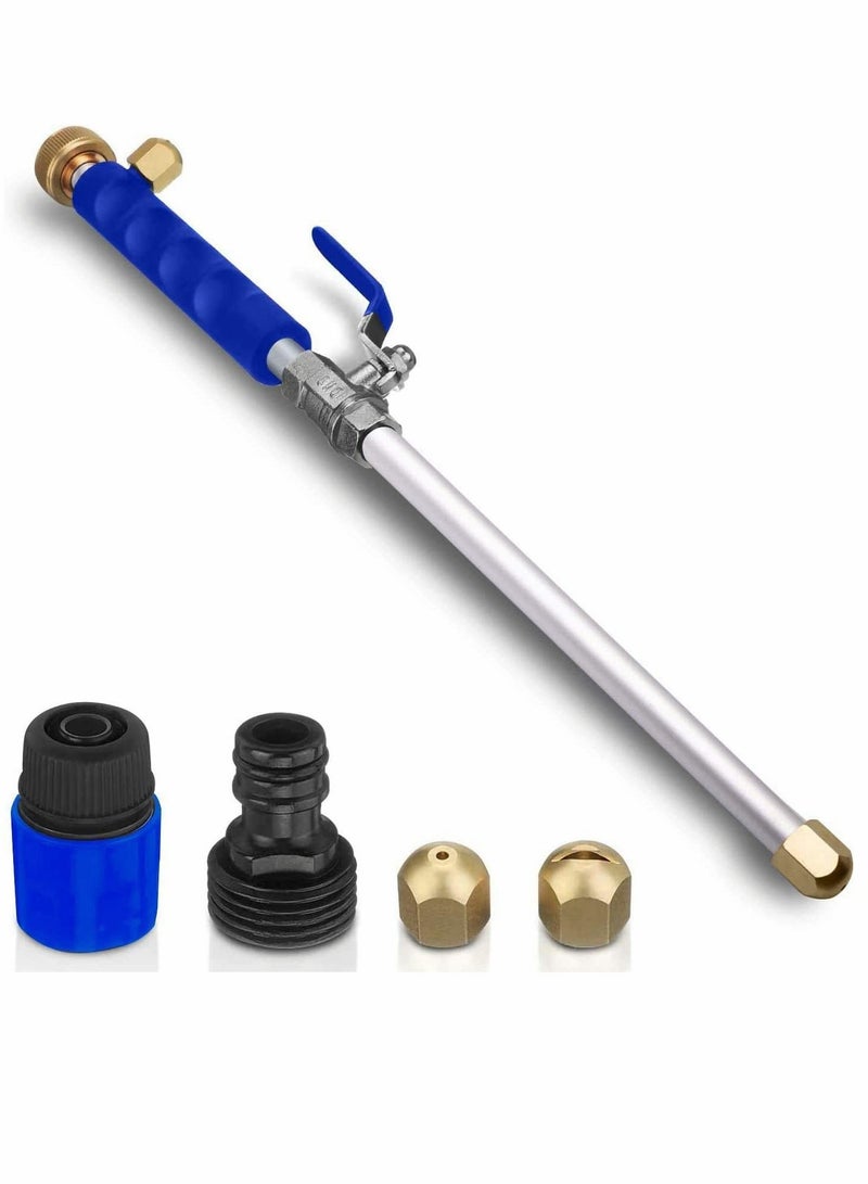 NIBEMINENT High Pressure Power Washer for Garden Hose Portable Washing Wand Water Car Outdoor Window with 2 Nozzle Blue  - Image 1