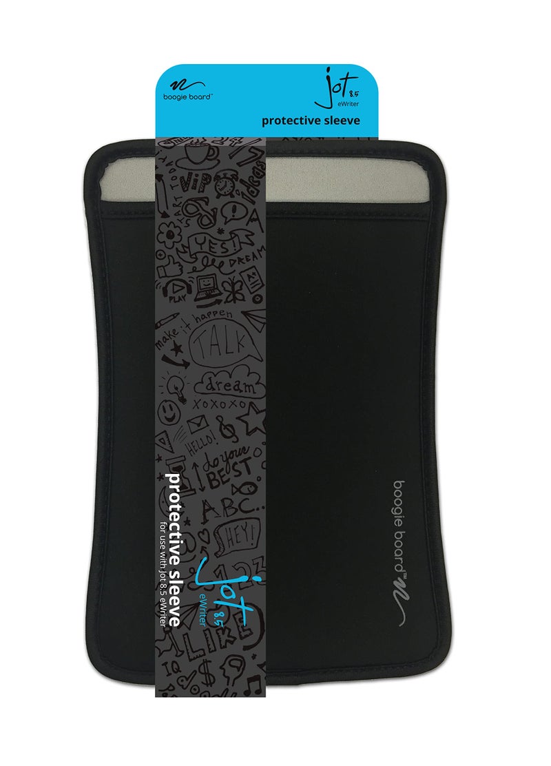 Boogie Board غلاف واقي لوح الكتابة بوغي بورد مع مادة النيوبرين - للوح الكتابة 8.5 بوصة، أسود - Image 1