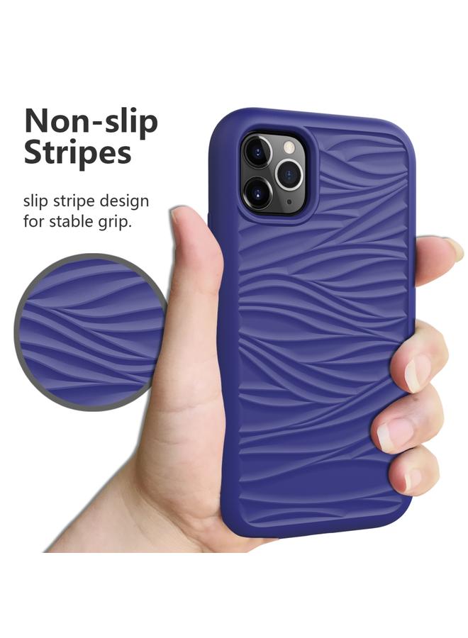 S-TOP Case For iPhone 11 Wave Pattern 3 in 1 Silicone+PC Shockproof Protective Case - Image 2