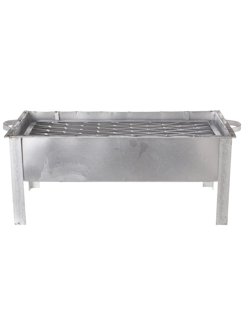 HOT GRILL BBQ Grill With Tin Made Grill Charcoal Grill | Portable Stainless Steel BBQ Grill Kits for Outdoor Cooking Household Camping (Large) - Image 1