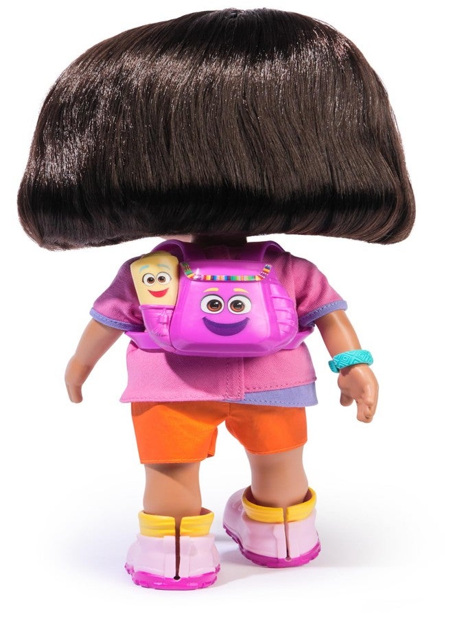 Dora Sing mit Mir Doll 35 cm Doll from the Popular TV Series with 2 Songs and More than 25 Phrases & Sounds German/English and Italian/English Language Version for Children from 3 Years - Image 4