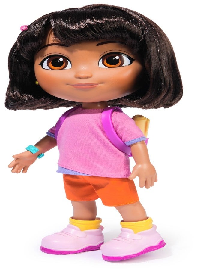 Dora Sing mit Mir Doll 35 cm Doll from the Popular TV Series with 2 Songs and More than 25 Phrases & Sounds German/English and Italian/English Language Version for Children from 3 Years - Image 1