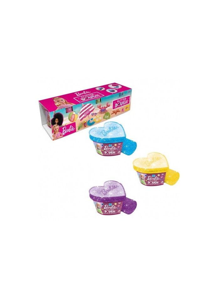 Lisciani Barbie Glitter Dough Kit - Summer 88836 - Image 2