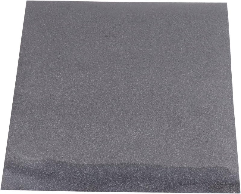 قطعتان من فينيل النقل الحراري الأسود مقاس 30×25 سم، قابل للكي على القمصان، ألواح فينيل لامعة سهلة القص والتقشير مع مكبس حراري لملابس DIY والهدايا - Image 2