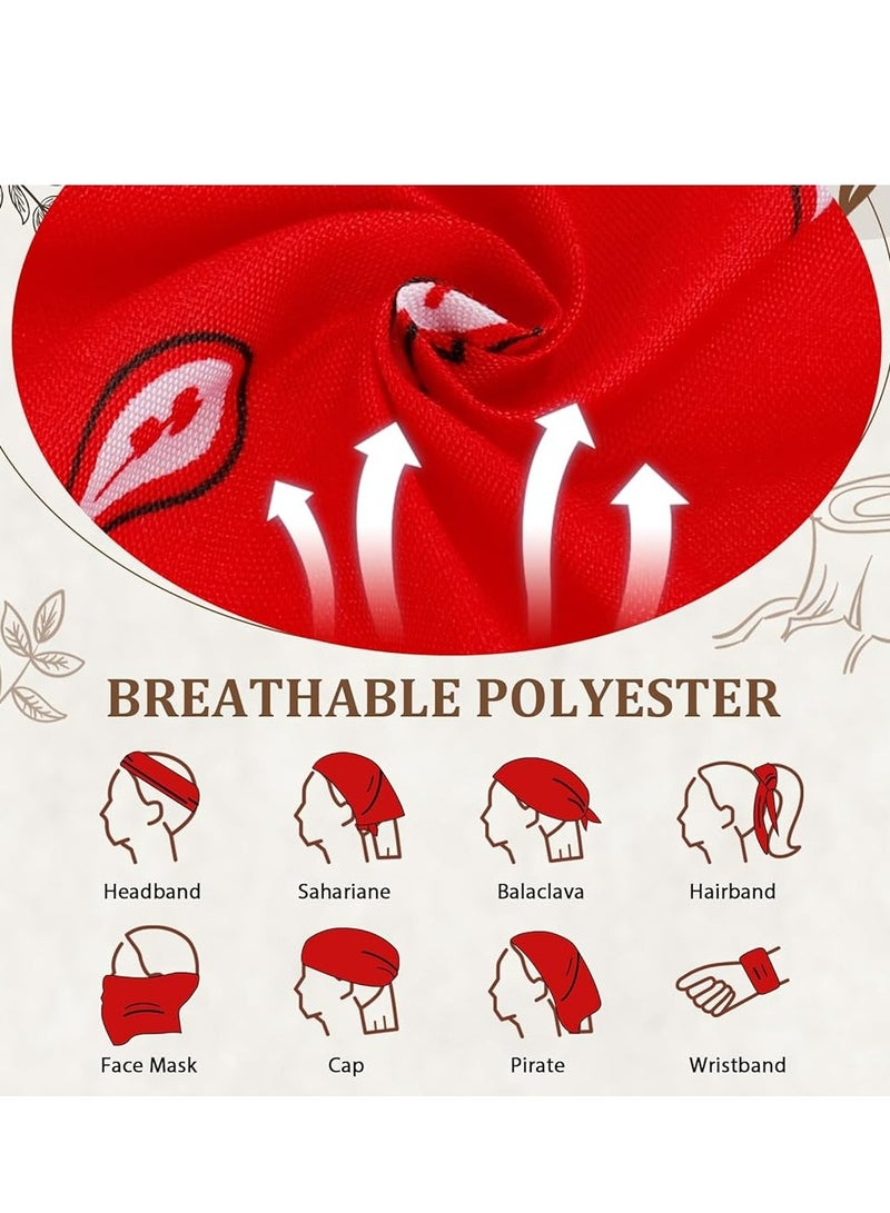 إسكدنيا 12 عبوة عصابات رعاة البقر للجنسين بيزلي للجنسين، عصابات رأس/عصابة رأس متعددة الاستخدامات للرجال والنساء، طقم مجمّع - Image 3