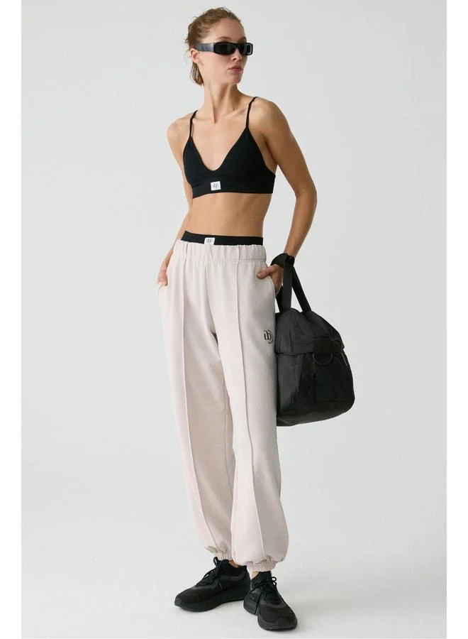 Korel Women's Stone-Colored Sweatpants.