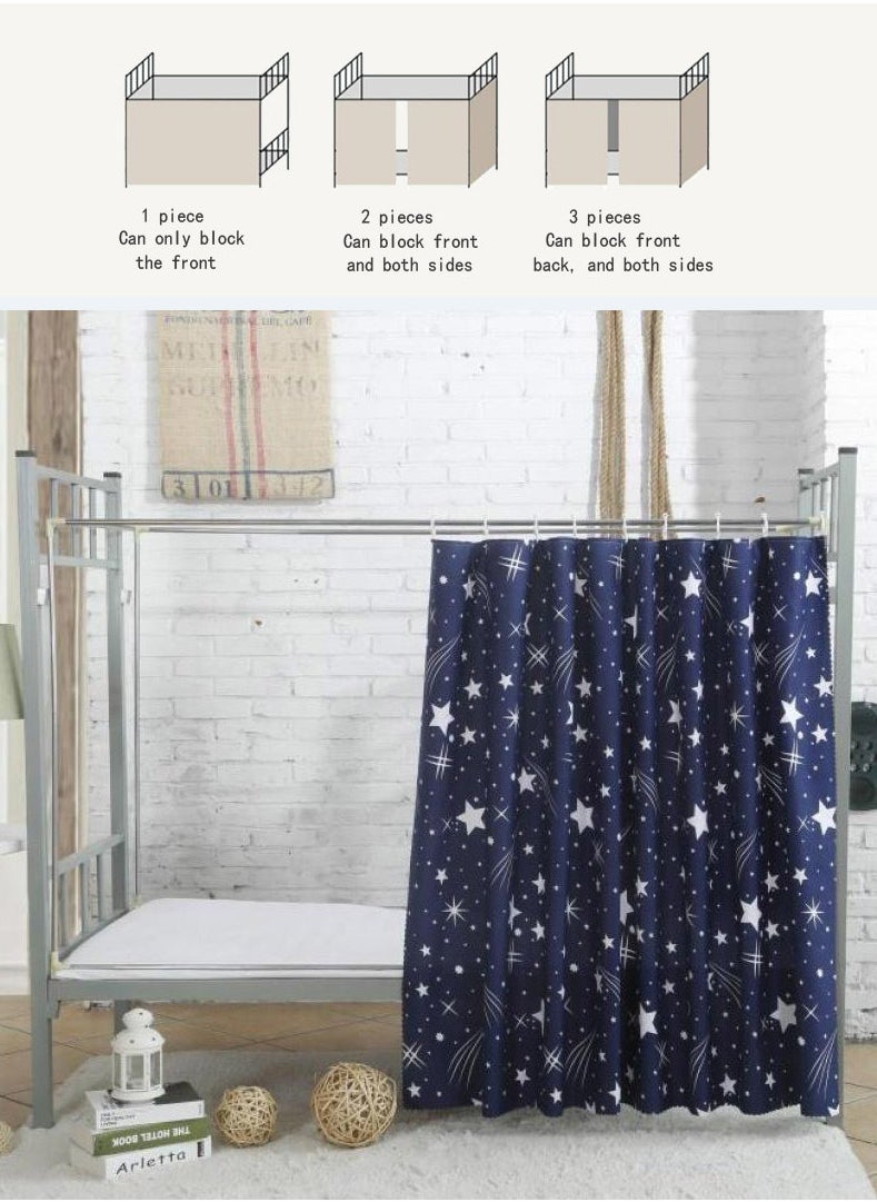 FASHION HOME - Bunk Bed Curtain Single Sleeper Canopy Blackout Cloth Shading Bedding Junior Students College Home Drapery 1pc - Image 1