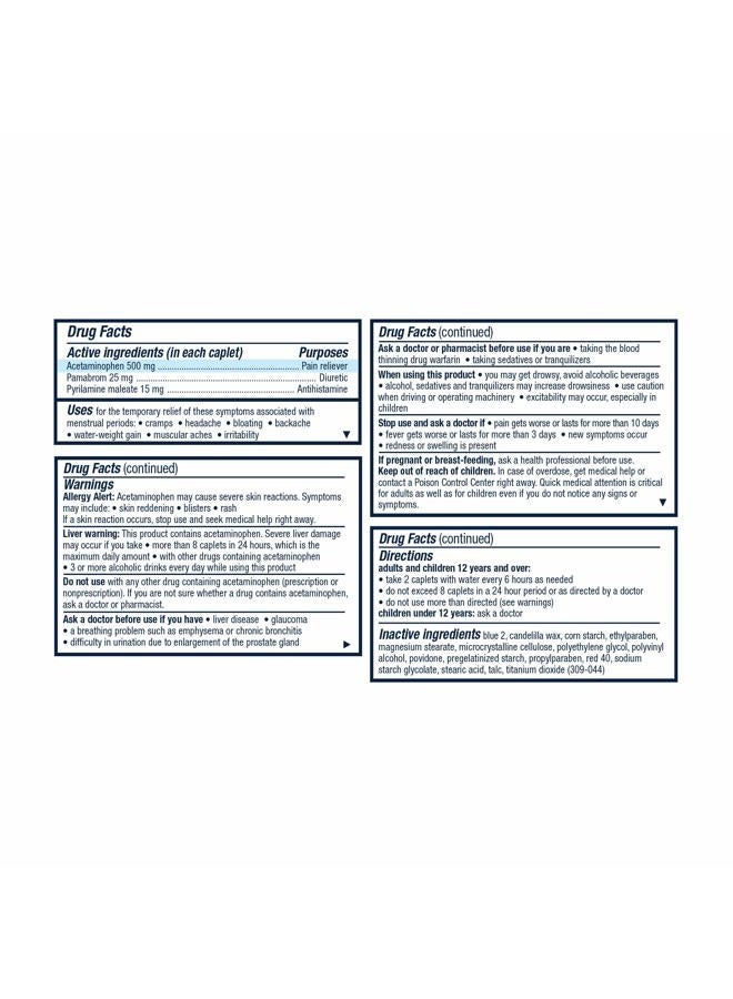 earthborn elements Multi-Symptom Formula, with Acetaminophen, Menstrual Period Symptoms Relief including Cramps, Pain, Bloating, and Irritability 40 Caplets - Image 2