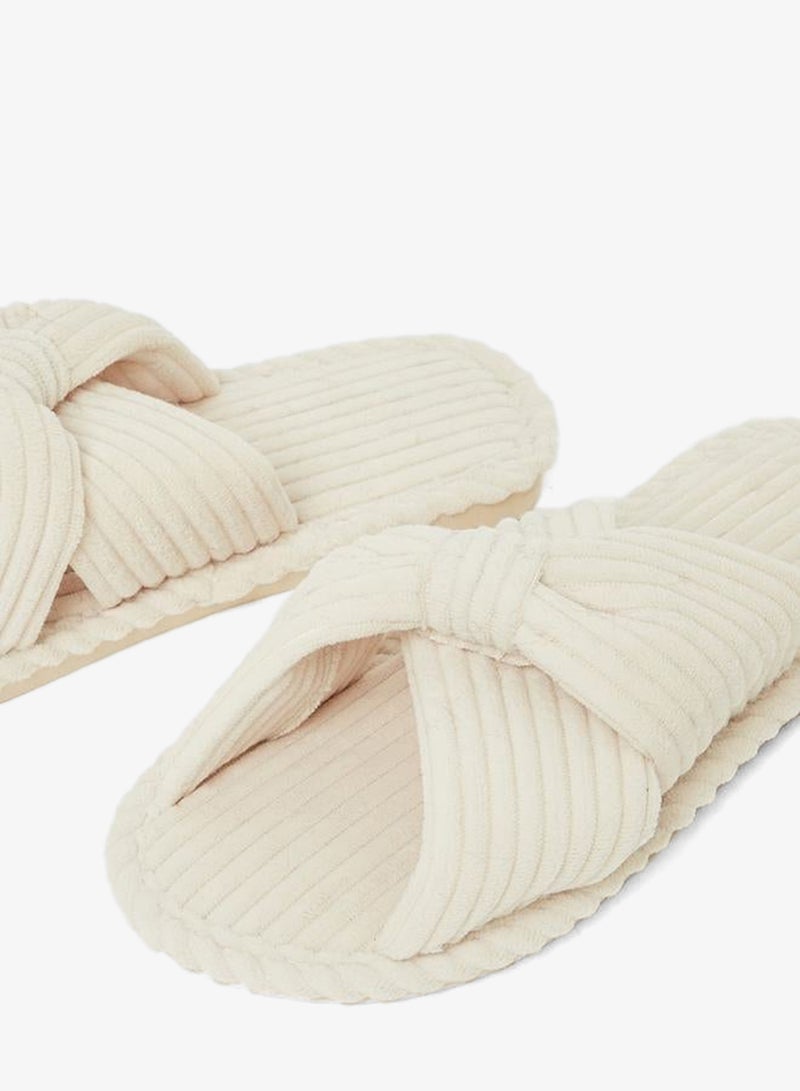 ستايلي شبشب غرفة نوم بحزام فيونكة - Image 4