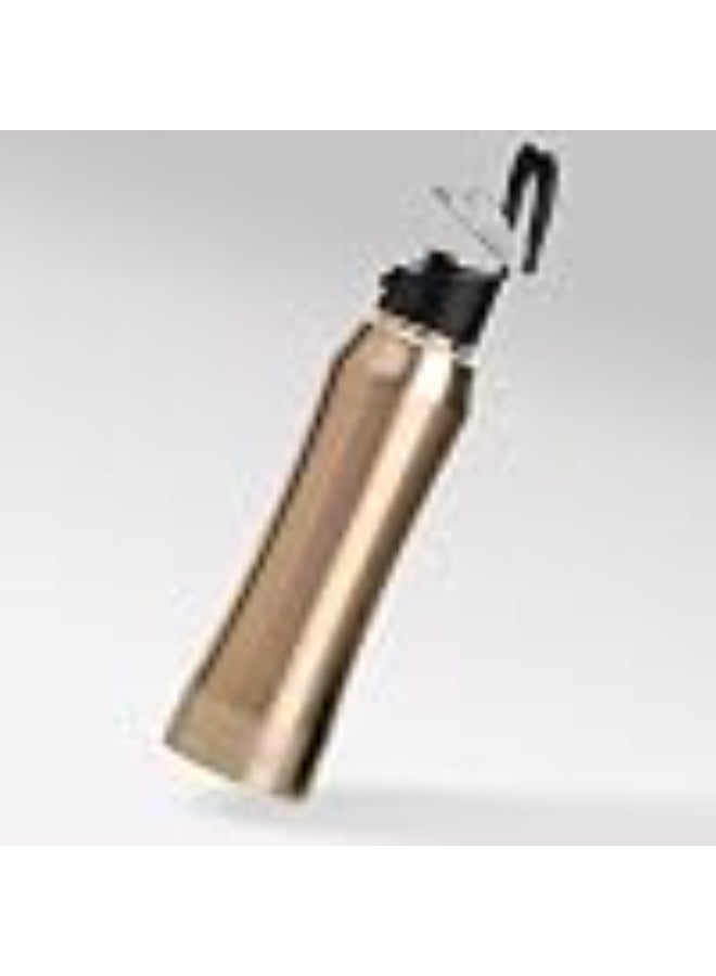Speedex Stainless Steel Water Bottle 1 Litre, Leakproof Flipper Cap 1 Ltr, Copper Gold, Bottles 1+ Litre for School, Gym, Office, Boys, Girls, Men, Women, Kids, Fridge 1Ltr - 1000 ml - Set of 2 - Image 2