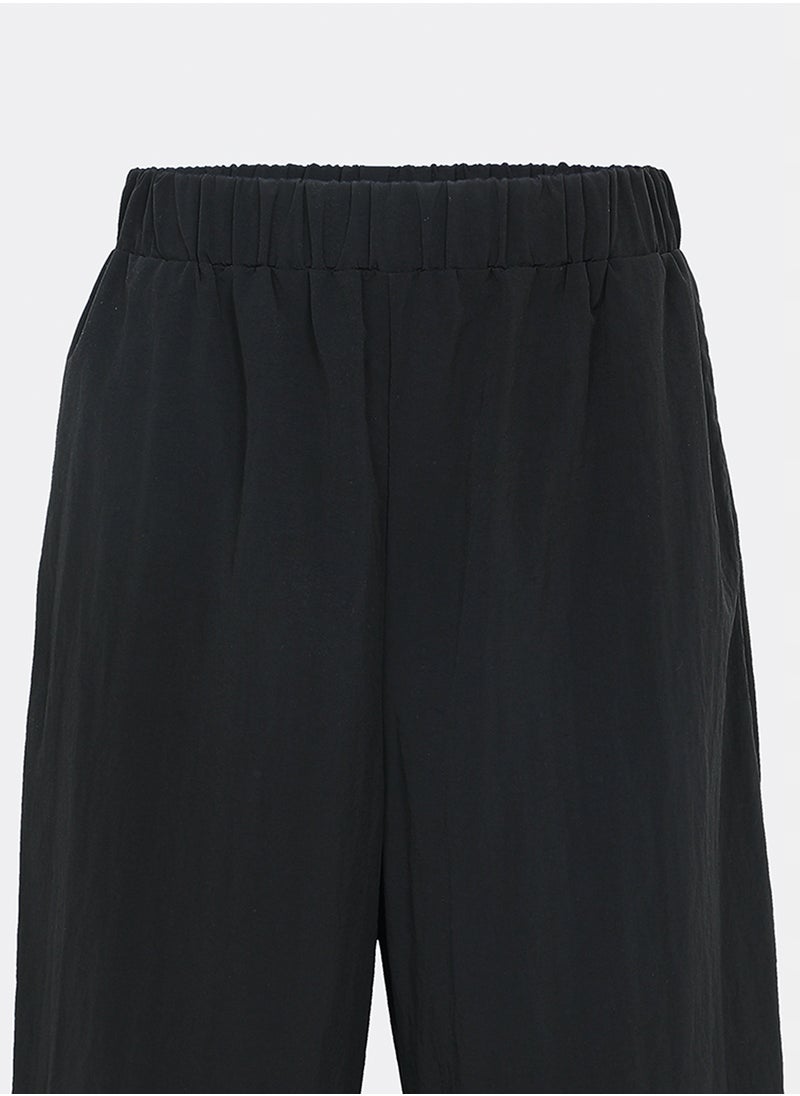Flashmob Black and Silver Metallic Flashy Track Pants  - Image 3